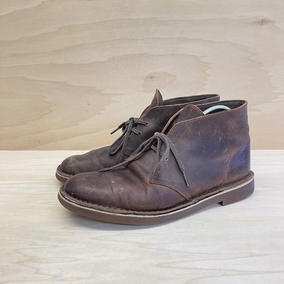 Clarks Mens Leather Bushacre Chukka Ankle Desert Boots Brown 15260 Size 10M main image 6